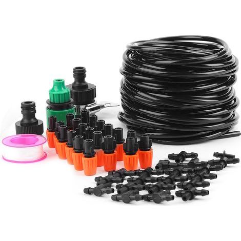 Mikro-Bewässerungssystem für Pflanzen im Garten oder Gewächshaus, automatische Bewässerung, 15-m-Schlauchset (1/5)