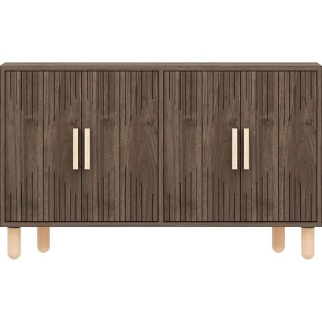 Holz-Buffet "Roger" - 120 x 30 x 74 cm - Braun