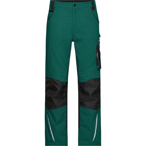 James & Nicholson Arbeitsbundhose JN832 Gr. 56 dark-green/black (1/5)