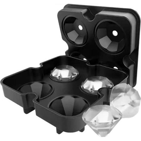 Moule à glaçons diamant de luxe - Machine à glaçons décorative - Pour cocktails - Adapté aux enfants - Idée cadeau Noël - Ustensile de cuisine (1/5)