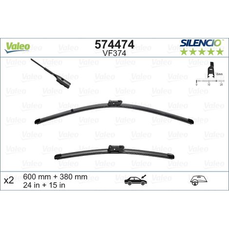 Balai d'essuie-glace VALEO 574474 (1/4)