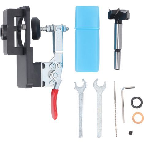 Professional Hinge Hole Drilling Jig 35mm Aluminium Alloy Cabinet Hinges Drill Holes Mounting Tool – High Strength, DIY, Workshop, Construction, Installation (1/5)