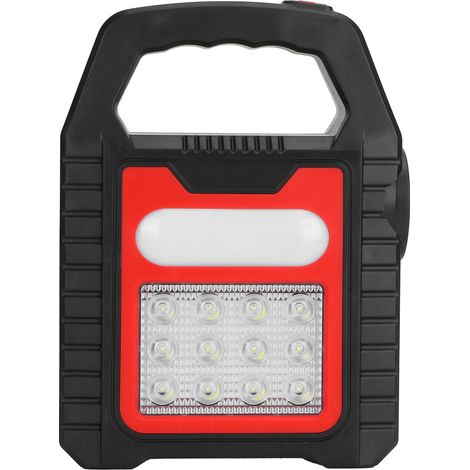 Wiederaufladbare USB-Taschenlampe mit Solarpanel, tragbare LED-Taschenlampe für Reparatur und Inspektion (1/5)
