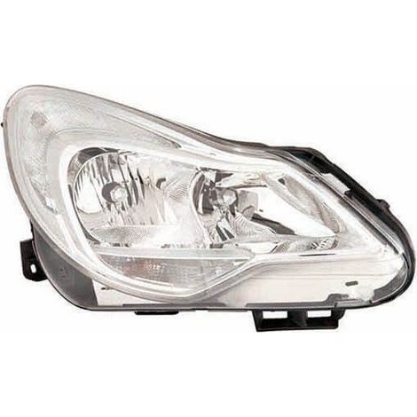 Phare avant droit H1/H7 chromé Opel Corsa D phase 2 2011-2014