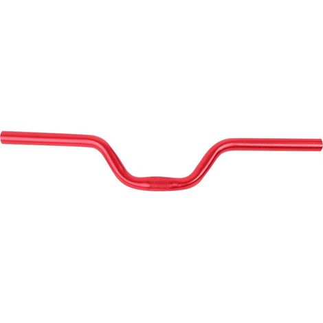 Guidon de vélo fixie en aluminium 25,4mm x 520mm (rouge) - Barre relevée (1/5)