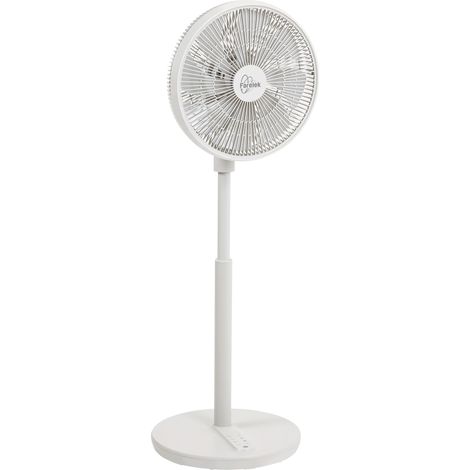 Ventilateur sur pied FARELEK Voranza – Ø36 cm – Hauteur 95-115 cm – Oscillation 3D – Silencieux – Télécommande