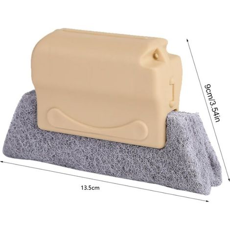 3 Pièces Brosses de Nettoyage de Rainures Fenêtre, Outils de Nettoyage pour Rainures de Fenêtre, Nettoyeur Rail Baie Vitrée, Brosse de Nettoyage Rainure pour Porte Coulissante, Volet, Cli (1/3)