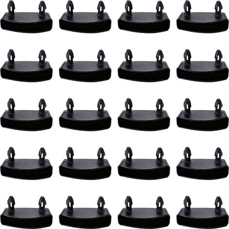 20 Pièces 53 mm Supports pour Sommier à Lattes Embouts , Fixation Latte Sommier Embout de Latte , Lattes pour Rails Latéraux , Accessoires de Connexion pour Lit Double et Simple (1/5)