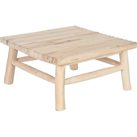 Table basse élégance en teck naturel pour salon cozy - Teinte naturelle de teck (1/5)