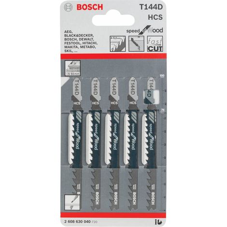 1CF BOSCH-A 5 LAME T 144 D PER SEGHETTO ALTERNATIVO