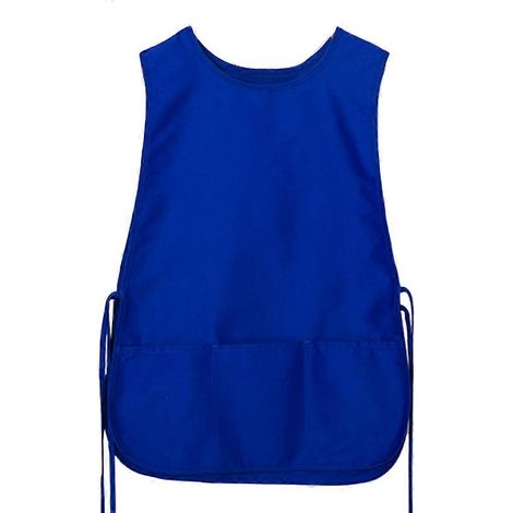Tablier de cordonnier, blouse de travail, tablier à 2 poches avant, résistant aux salissures, sans manches, pour le nettoyage, la cuisine, pour hommes et femmes (1/4)