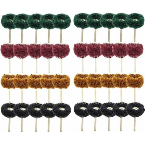40Pcs 1"(25mm) Roue abrasive Roue de polissage pour Dremel Outil rotatif (1/5)