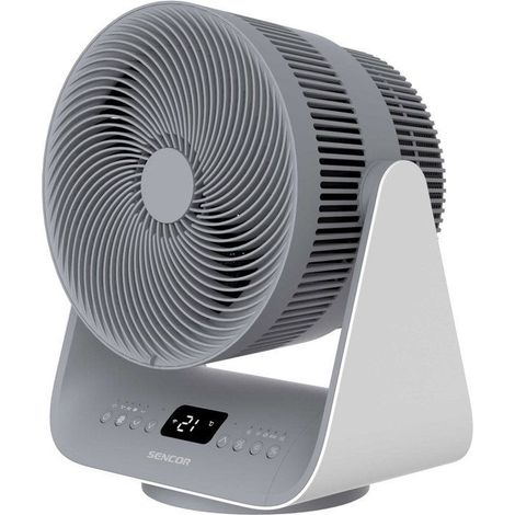 Radiateur électrique d’appoint ventilé connecté SENCOR SFH 9200GY Gris, oscillation 80°, Wi‑Fi et télécommande (1/3)
