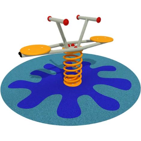 Gioco a molla Xeno 1077 Giochipark in acciaio e PEHD H44cm EN 1176 per 2 utenti