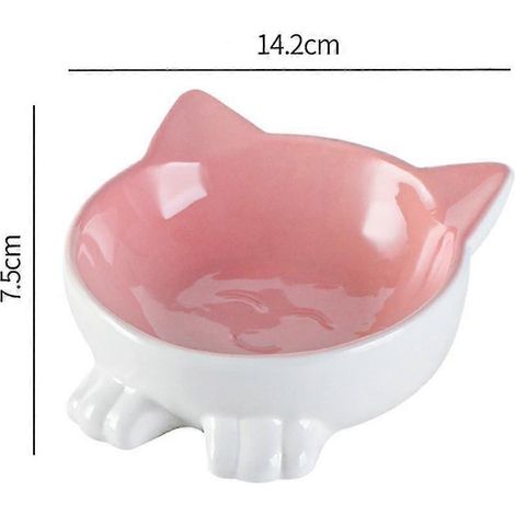 Comederos inclinados de cerámica para gatos. Aptos para microondas y lavavajillas. (1/4)