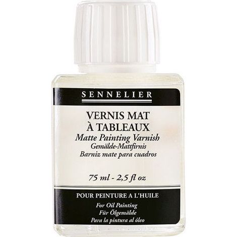 Vernis mat à tableaux - SENNELIER - 75 ml - Blanc - Résistant - Séchage rapide
