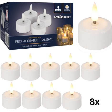 Ambiance Bougie LED - Boîte 8 pièces - (1/2)