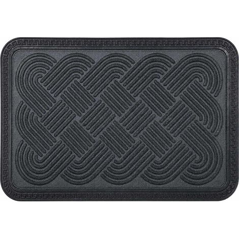 Zerbino grigio in polipropilene, 60 x 40 cm, antiscivolo (1/5)