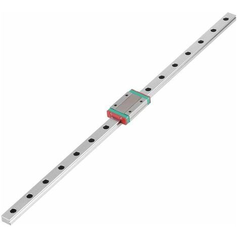 Guide Linéaire du Rail, 400 Guide Linéaire Coulissant Avec Bloc de Chariot pour Imprimante 3 Dimensions DIY (400mm) (1/4)