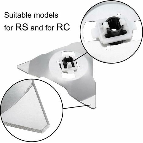 ALLIANDISLames De Rechange pour Robot Tondeuse, luck-88 Lames De Rechange pour Lames De Tondeuse Robot Robomow RS RC Premium - Lames De Rechange De Tondeuse Robot avec Un Concept Amélioré(1 pcs) (1/3)