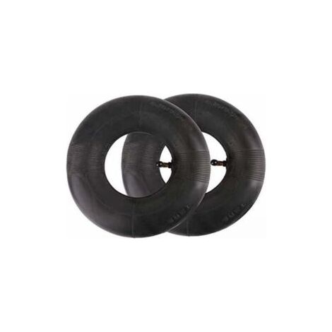 Lot de 2 chambres à air de 4.10/3.50-4" pour chariot à main, chariot de transport, chariot de jardin, tondeuse à gazon - Rechange pour 4,10-4 (1/5)
