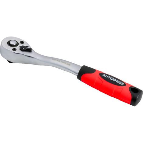 Cliquet réversible 3/8, longueur 150 mm, CV, satiné,manche ergonomique 72 dents - AUTOBEST (1/2)
