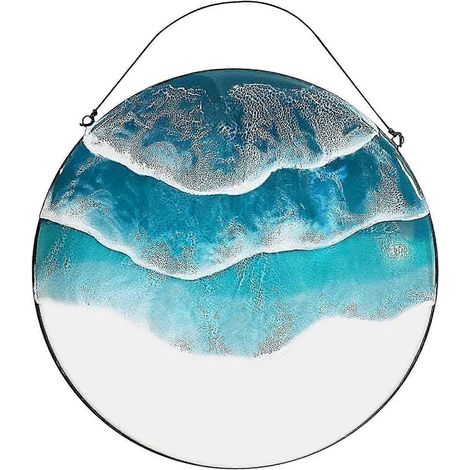 Attrape-soleil effet vagues, décoration de fenêtre, pendentif décoratif, ornement de panneau de fenêtre