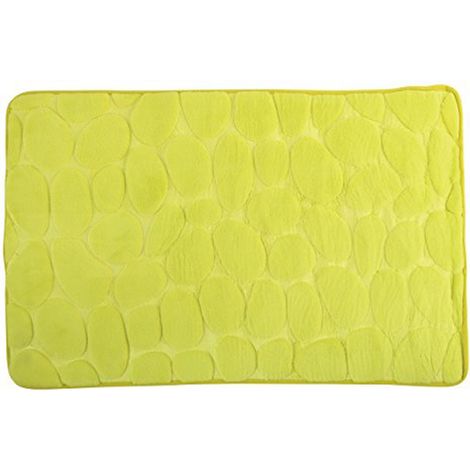 Alfombra de baño microfibra PEBBLE 50x80cm Verde Anís MSV (1/5)