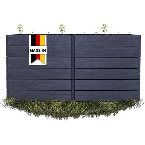ERGO QUADRO 2L 75 Hochbeet Wood inkl. FLORA (1/5)