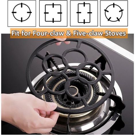 Réducteur De Flamme - Support En Fonte Pour Cuisinière À Gaz - Pour Moka Et Petites Casseroles - Diamètre 18,3 Cm - 1 Pièce (1/4)