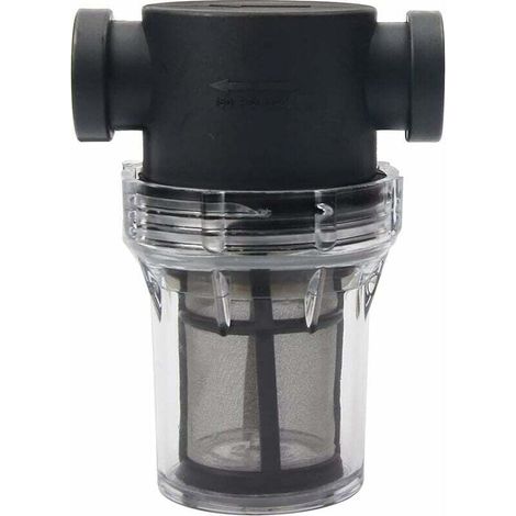 Rohrleitungsfilter für 1/2"-Wasserpumpe mit 100-Mesh-Edelstahlsieb, Inline-Siebfilter für die Gartenbewässerung