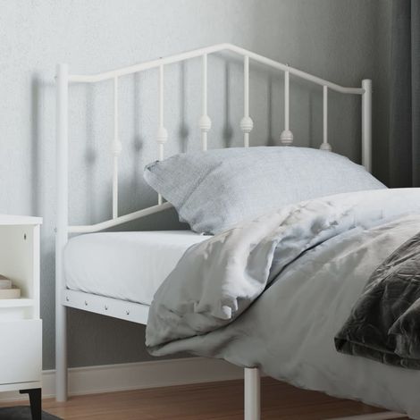 Tête de lit métal blanc 100cm (1/5)