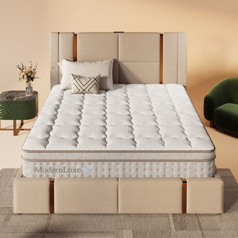 Matelas 140x190 H3 7 zones ressorts ensachés OKMYHOME (1/5)