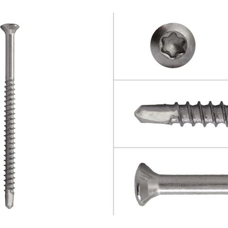 Glasleisten Schrauben Edelstahl 3.2 x 40 mm Torx 10 - Schachtel