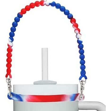 Poignée de bouteille d'eau en silicone avec sangle compatible avec les accessoires Stanley Cup (1/5)
