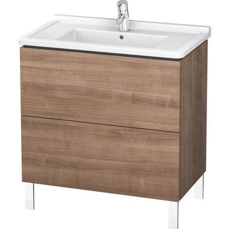 Duravit L-Cube Mueble de aseo vertical, 2 cajones, 820mm, para Starck 3, color: Cerezo del Tesino - LC660907373 (1/4)