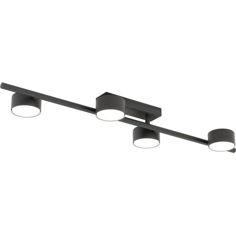 Plafoniera Moderna Apollo Acciaio Nero 4 Luci Gx53 Ip20 (1/5)