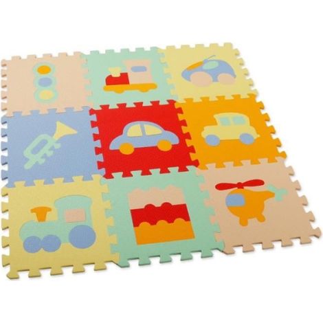 Tapis De Jeu Puzzle - Mousse EVA - Pour Bébé - Antidérapant - Doux - 2,10 mm - Lot De 12 Pièces (1/4)