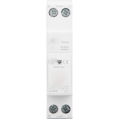 WiFi Smart Metering Circuit Breaker, AC90-300V Real-Time Power Supply Smart Leakage Switch, Remote Control via 2P App for Energy Management (63A) (1/5)