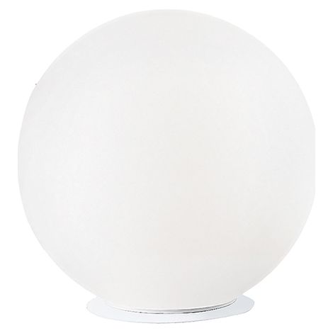 Lampe De Table Emily 16Cm En Verre Soufflé Satiné Blanc - Douille E14 60W Ip20 - Éclairage Design D'Intérieur - Groupe Rossini (1/5)