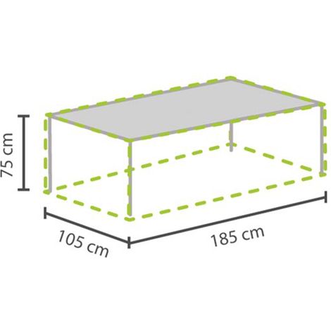 Wetterfeste Gartenmöbel Schutzhülle Abdeckung für Gartentisch max. 180cm