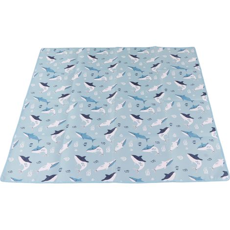 Tapis de chaise haute imperméable et antidérapant, grand tapis de jeu portable et multifonctionnel pour bébé, idéal pour les pique-niques en intérieur (1/5)