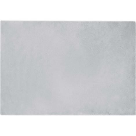 Anti-Slip Faux Rabbit Fur Rug OLITE Grey 140 x 200 cm Polyester vidaXL