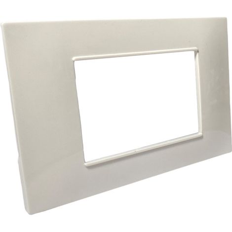 Placchetta per interruttore a 3 posti bianco cassetta 503 compatibile con vimar plana supporto cover (1/2)