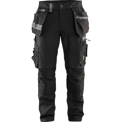 Pantalon de travail artisan stretch poches flottantes 1599 Noir 3XL - FR(54) - SE(C60) - Standards (1/3)