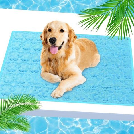 Tapis Rafraichissant pour Chien,70x55cm Tapis Rafraichissant Chat, Couverture Rafraichissante Chien, Pet Cooling Mat Fraicheur Chat (1/5)
