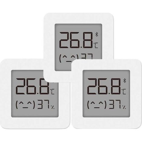Für Xiaomi Mi Hygrometer, digitales Thermometer, professionelles Bluetooth-Thermometer zur Messung von Luftfeuchtigkeit und Temperatur in Wohnräumen. 3 Stück
