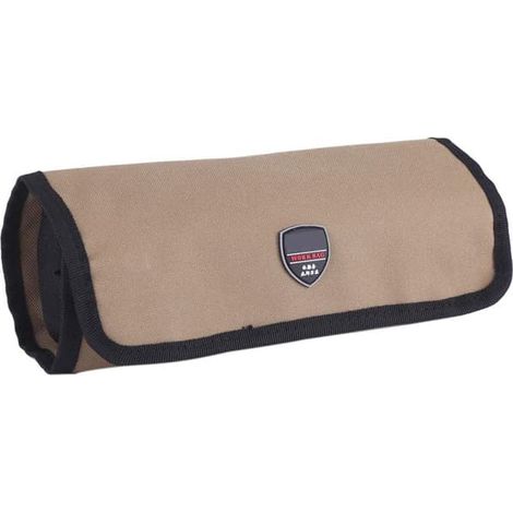 Sac à outils 36 x 25 cm en toile résistante et imperméable, pour électricien, enroulable, avec accessoires de rangement pour outils et quincaillerie. (1/5)