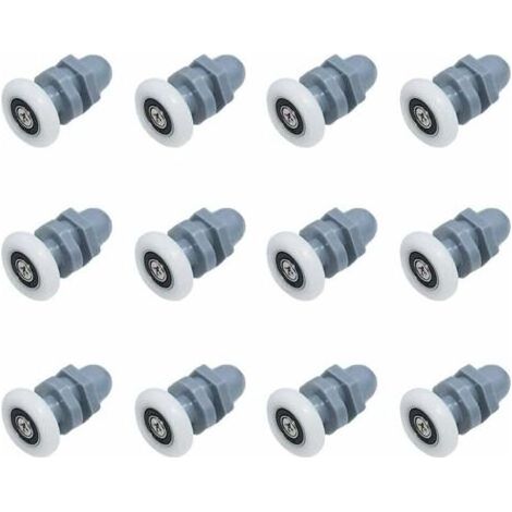 12 Pièces Roulette Porte De Douche Douche Roulettes Galets De Porte Porte Coulissante Porte A Roulette Rouleaux Inférieur Porte De Douche Roue Rouleau Roulette Roue Douche 20Mm Roulette (1/5)