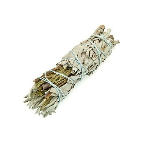 Smudge Stick - Sauge Blanche & Cèdre 10cm- Vendu par 1 (1/2)